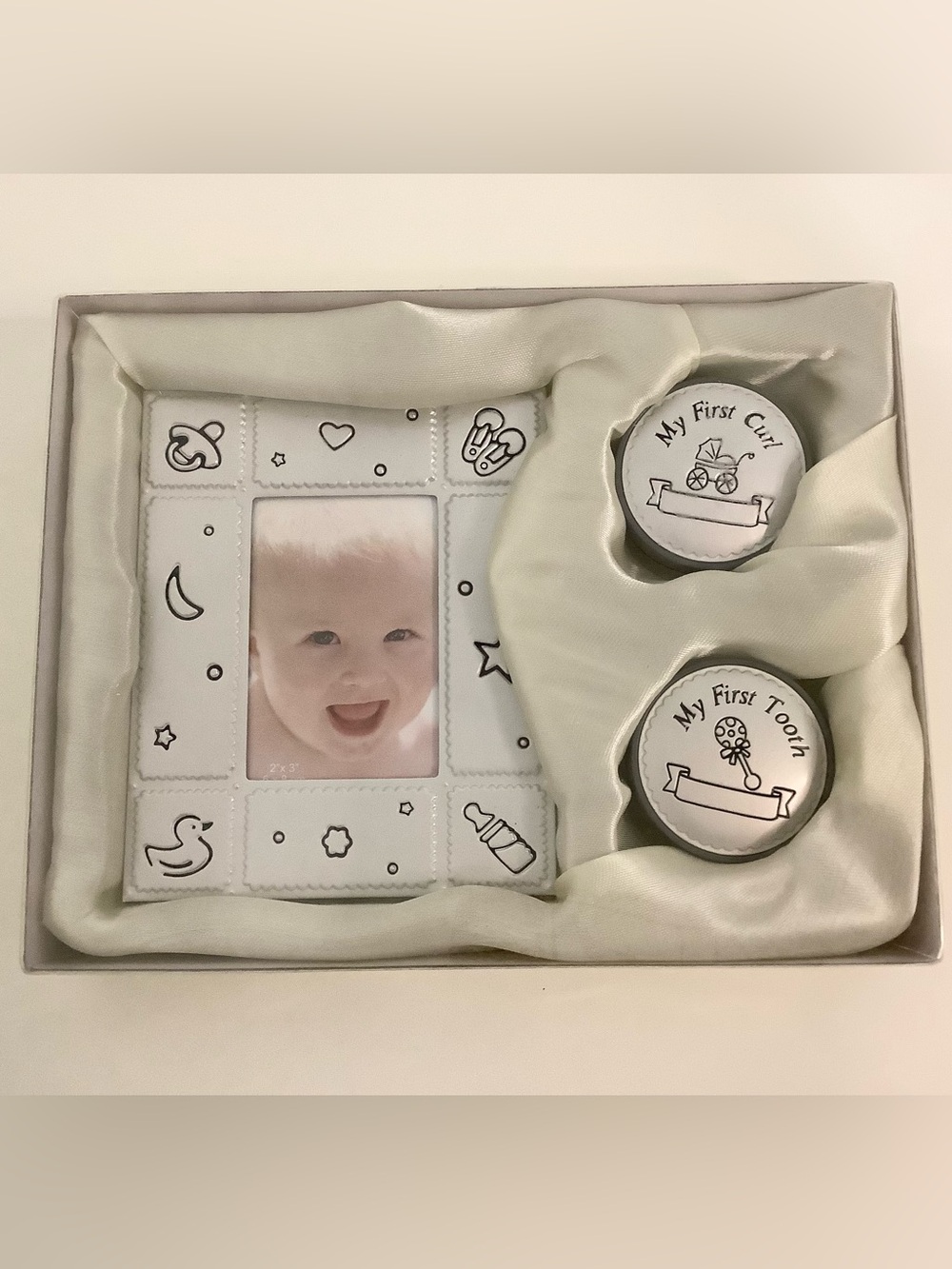 Baby Frame, First Curl, First Tooth Gift Set